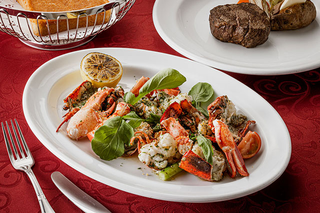 Hawaiian Garlic Lobster&Steak Course
